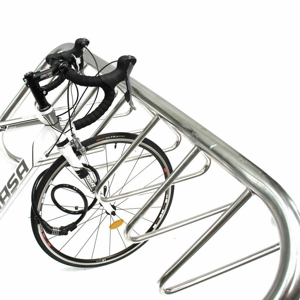 Buy Triangular Loop Outdoor Stainless Steel Bike Bicycle Rack Stand for