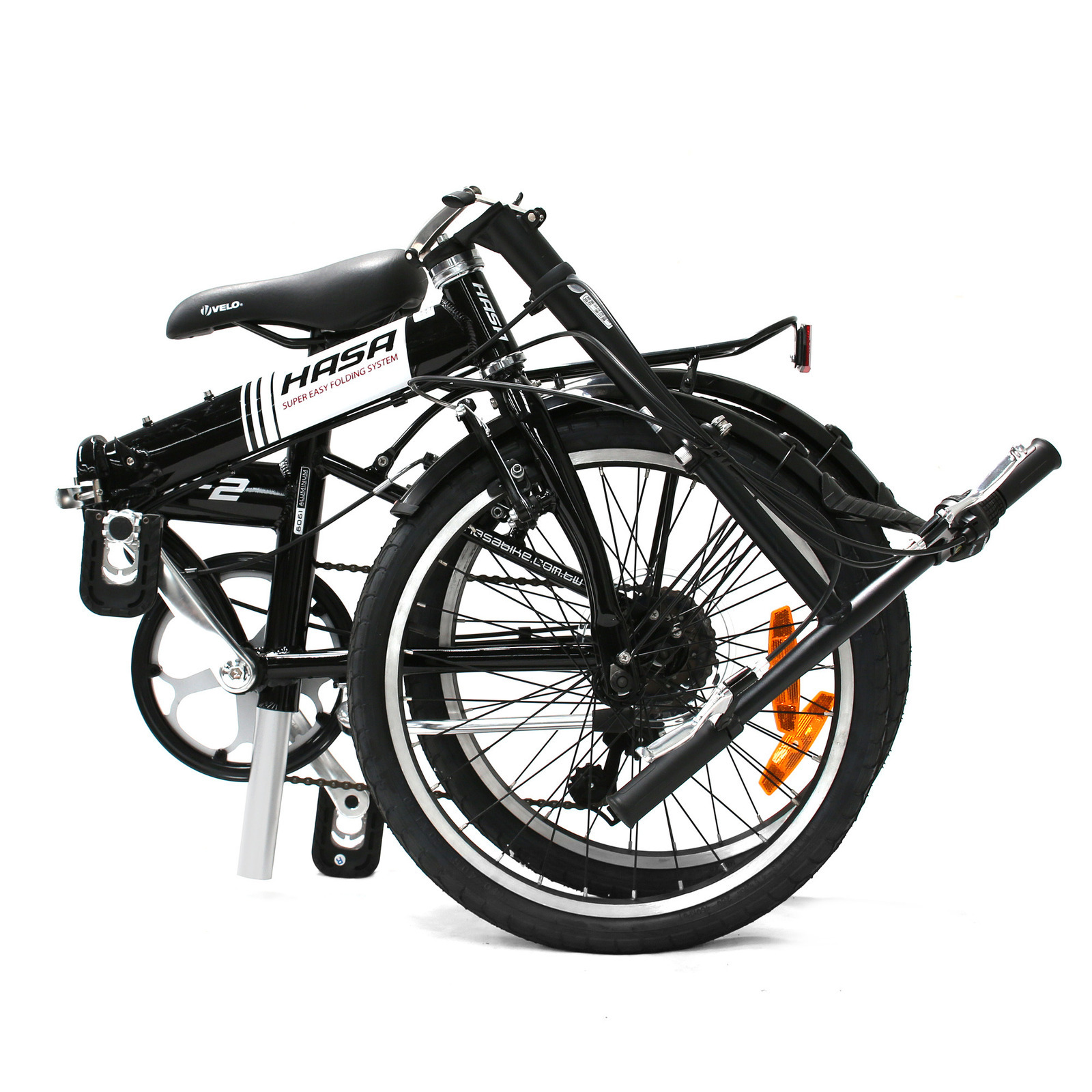 Buy Hasa Folding Foldable Bike Sram 6 Speed Black CD