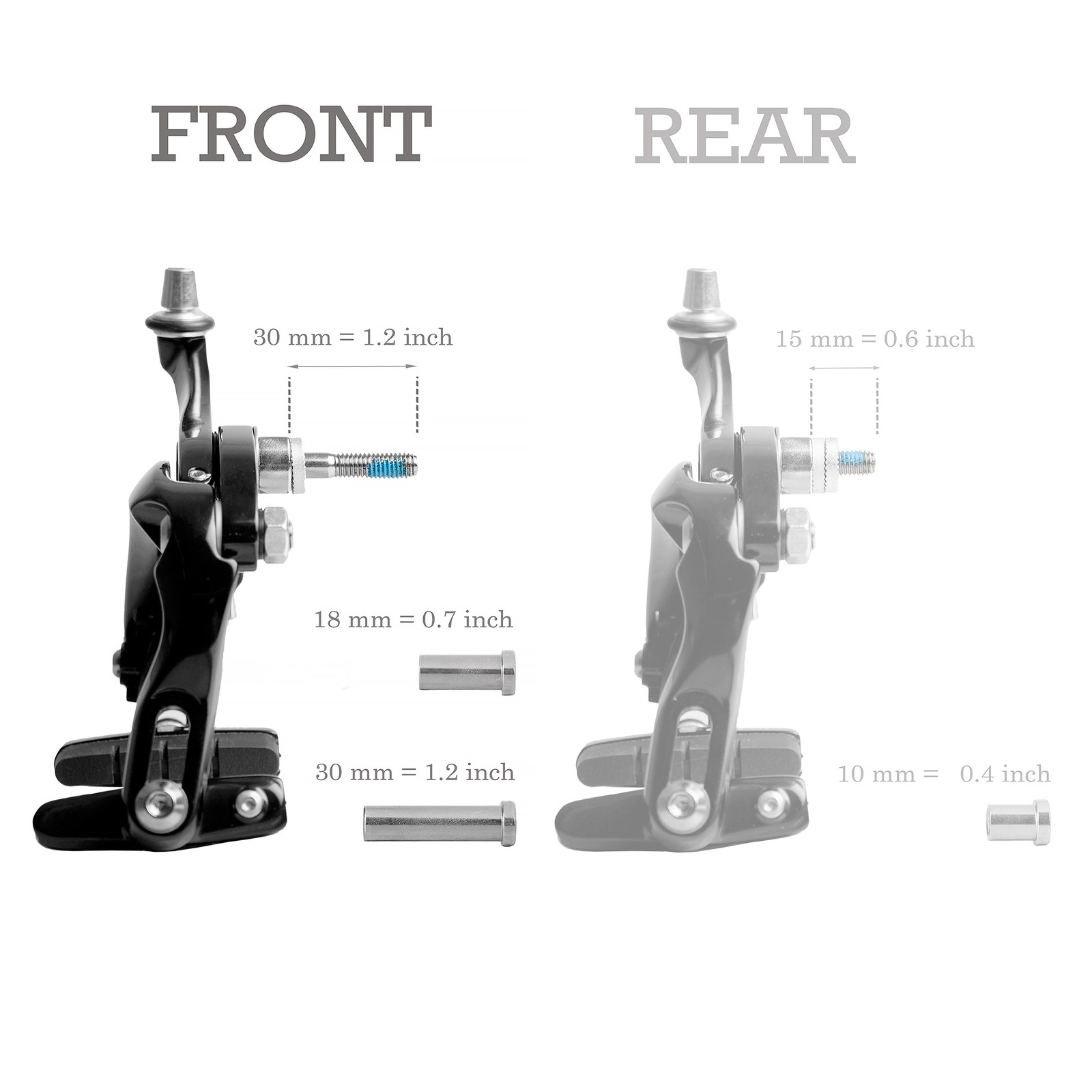 TEKTRO R559 Bike Bicycle Long Reach Road Calipers 55-73mm