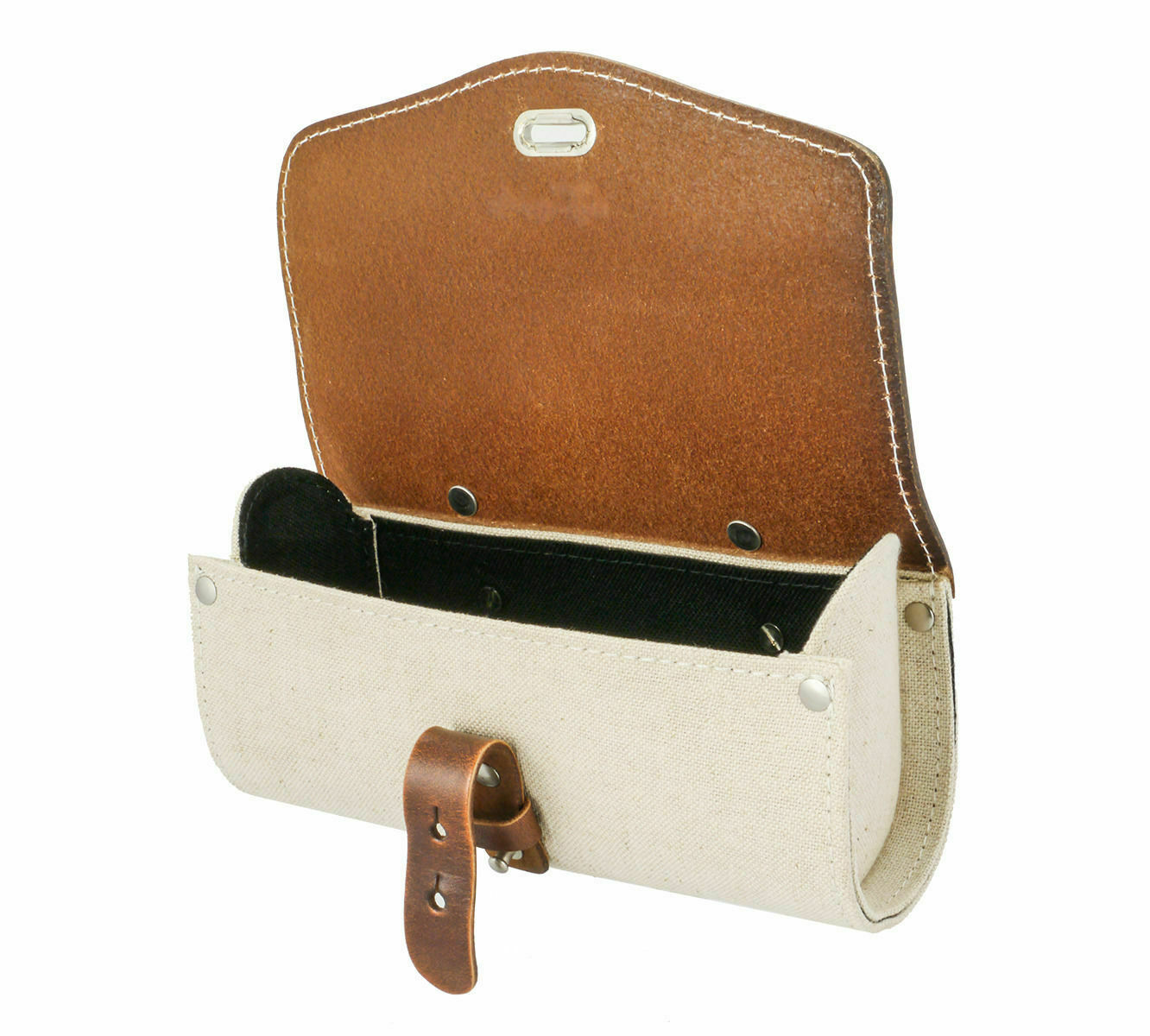 Buy Vintage Bike Leather Linen Saddle Bag CD
