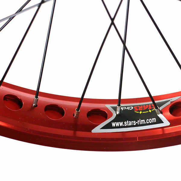 Alloy BMX Bike Wheels Wheelset Narrow Rims Red  