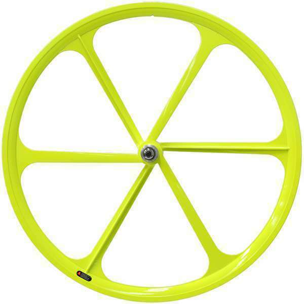 yellow bike wheels