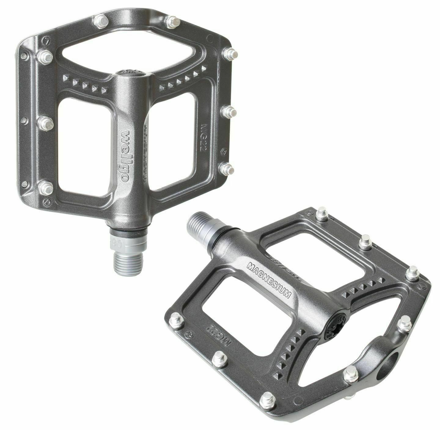 Buy Wellgo MG22 Magnesium BMX Mountain Bike Bicycle Pedals Grey CD