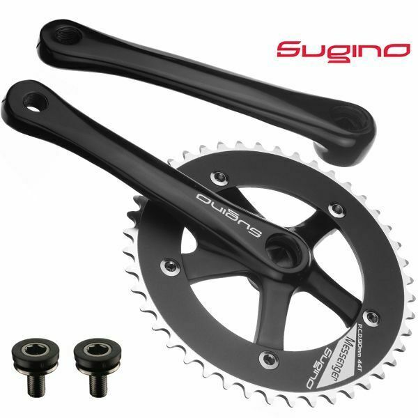 Sugino Track Fixie Bike Crankset RD2 Messenger 44T 175mm Black