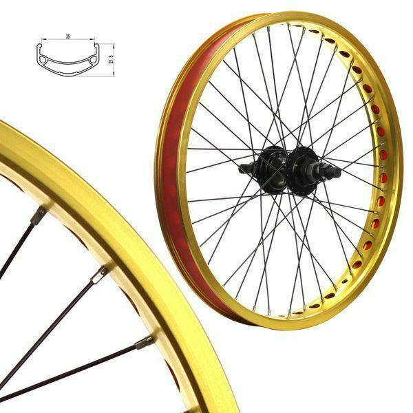 gold bicycle rims