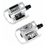Wellgo Multi-Function Mountain Bike Pedals Shimano SPD Compatible Silver