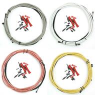 VENZO Braided Bike Brake Cables Set With Housing For Shimano Sram