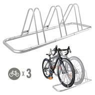 1 - 3 Bike Floor Parking Rack Storage Stand Bicycle