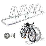 1 - 4 Bike Floor Parking Rack Storage Stand Bicycle