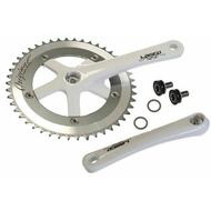 LASCO Track Fixie Road Bike Crank Crankset 165mm 46T White