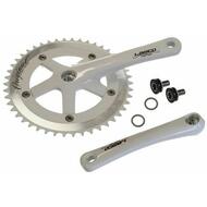 LASCO Track Fixie Road Bike Crank Crankset 165mm 46T White