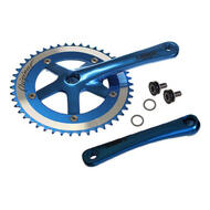 LASCO Track Fixie Road Bike Crank Crankset 165mm 46T Blue