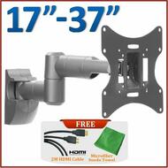17~37" High Quality LED LCD TV Wall Mount Tilt Bracket Silver