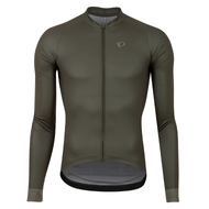 PEARL IZUMI ATTACK Mens Cycling Jersey - Full Zipper Long Sleeve with 3 Rear Pockets Forest