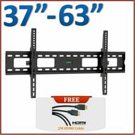 37~63" LED LCD Plasma TV Tilt Wall Mount Sturdy Bracket BLK