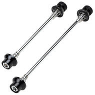 CyclingDeal Road Bike Bicycle Wheel Hub Non Quick Release Lock Skewers Front Rear Set 5mm