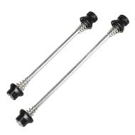 CD MTB Bike Bicycle Wheel Hub Non Quick Release Lock Skewers 5mm Front & Rear Set - Prevent Removing Wheels by Hands