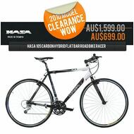 Hasa 105 Carbon Hybrid Flat Bar Road Bike Racer