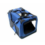 Portable Pet Dog Crate Navy Blue Size L 700x 520x 520mm(25*20*20inch)