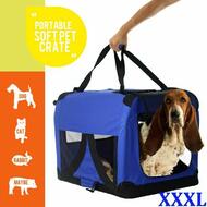 Portable Pet Dog Crate Royal Blue Size XXXL 1020x690x690mm(40*27*27inch)