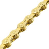 YBN Ti-Gold 10 Speed Bike Chain 116 Links for Shimano Sram Campagnolo Superior Lubricating Aid