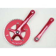 DRIVELINE Track Fixie Crank Crankset 172.5mm 48T Red