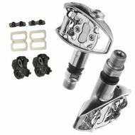 Vp Road Bike Pedals "shimano" Spd Type Sealed Silver