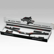 Venzo Mountain Bike Downhill Handlebar Kit Grips Stem Black