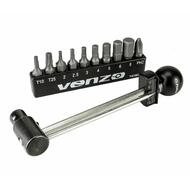 VENZO 1/4" 2-10NM Bike Bicycle Portable Torque Wrench and Bit Set