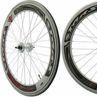 Fixie Single Speed Road Bike Track Wheel Wheelset 60mm Deep V Sealed White