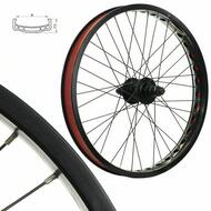 Bmx Bike Wheels/wheelset (Wide Rim) Black