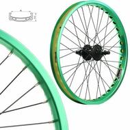Bmx Bike Wheels/wheelset (Wide Rim) Green