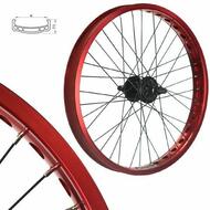 Bmx Bike Wheels/wheelset (Wide Rim) Red
