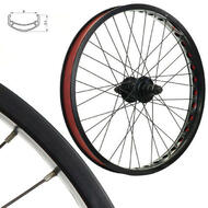 Alloy BMX Bike Wheels Wheelset Narrow Black