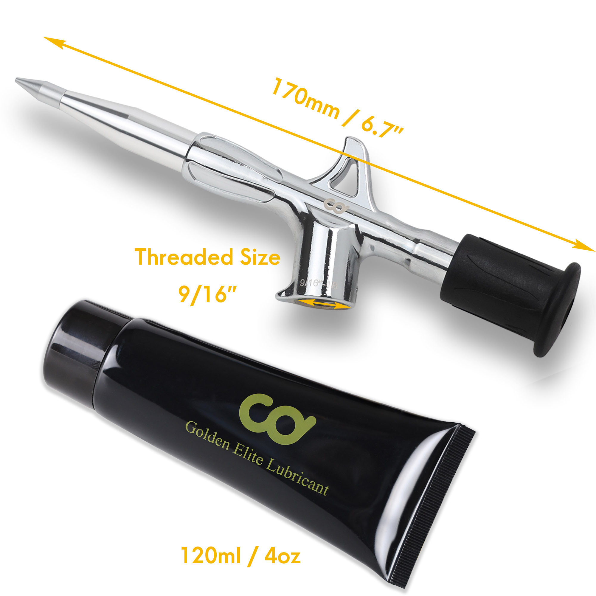 CyclingDeal Bike Bicycle Grease Injector Gun or Golden Elite Lubricant Lube