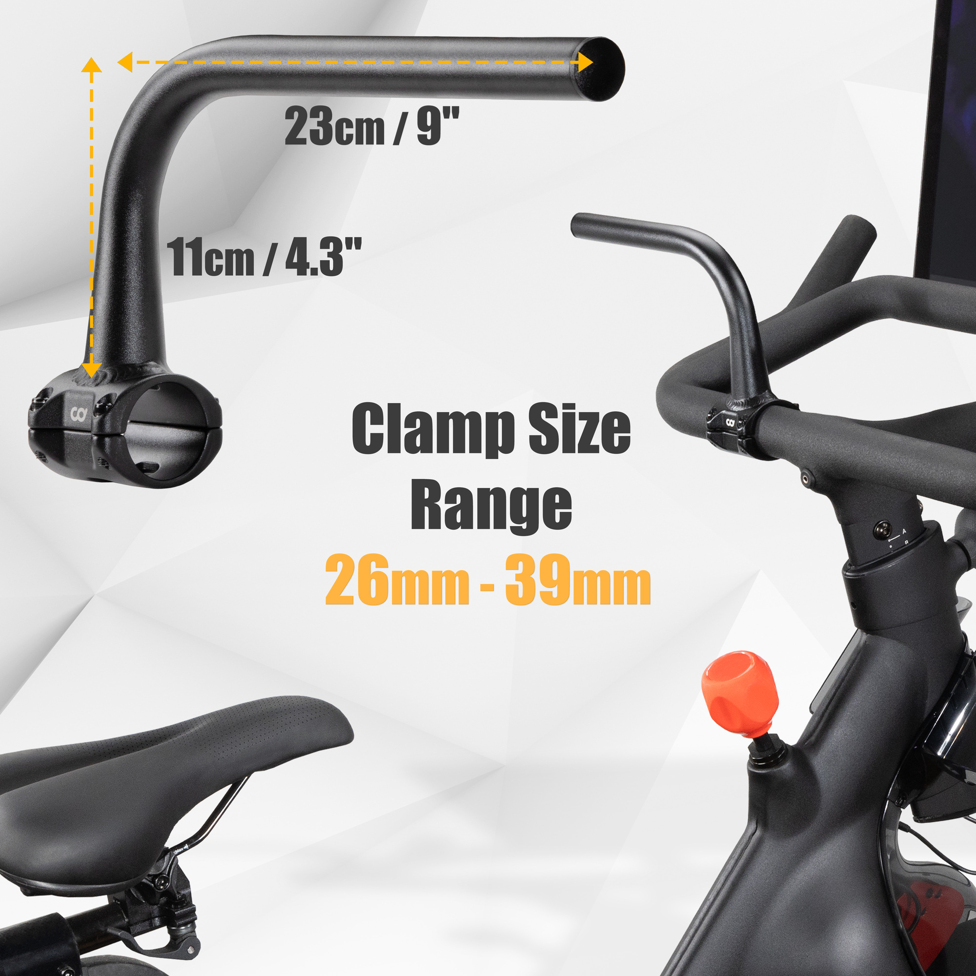 CyclingDeal Indoor Exercise Bike Handlebar Extender Accessory for Peloton