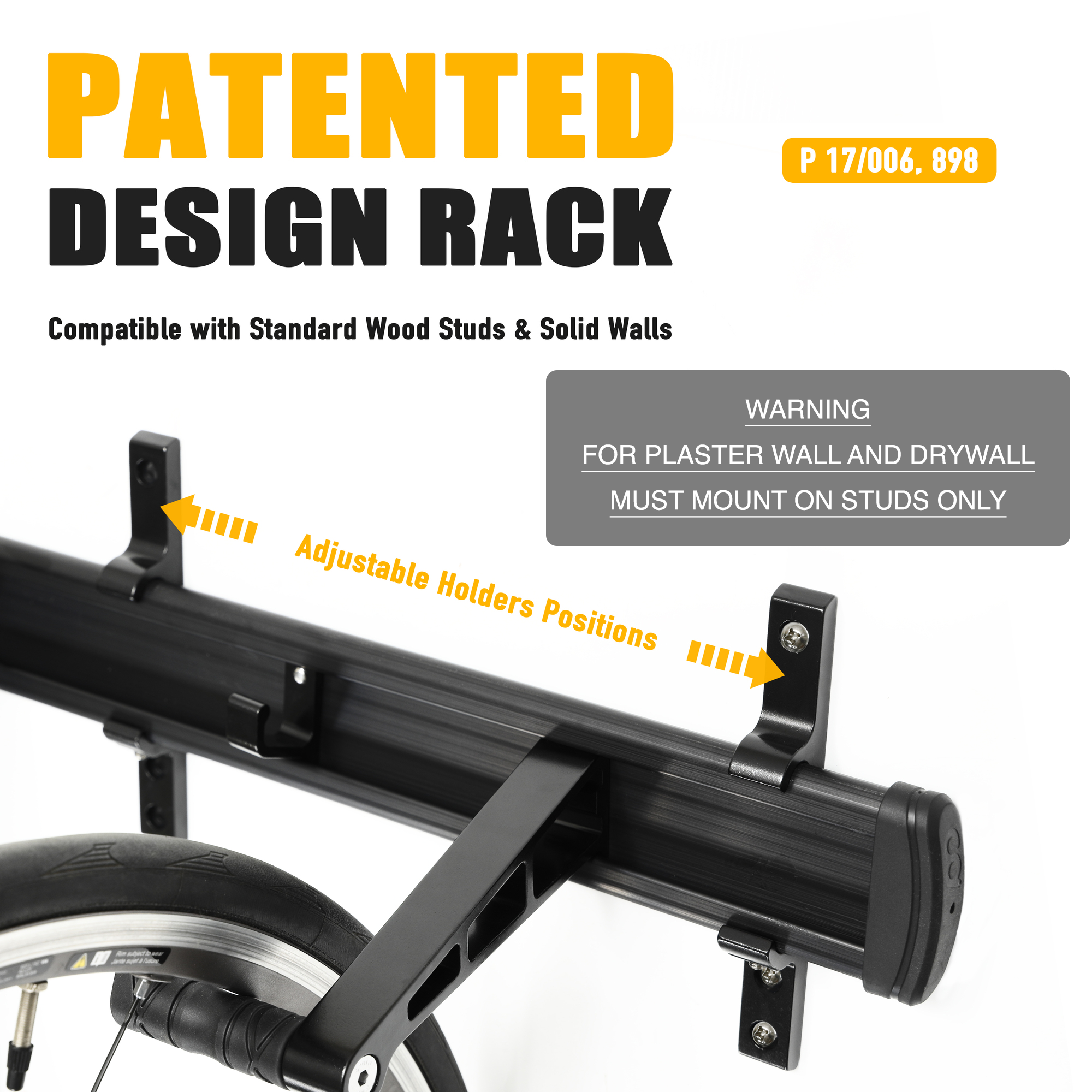 Buy CyclingDeal 6 Bikes Wall Mount Rack Adjustable Hanger Hook Storage for Mountain Road Bikes CD