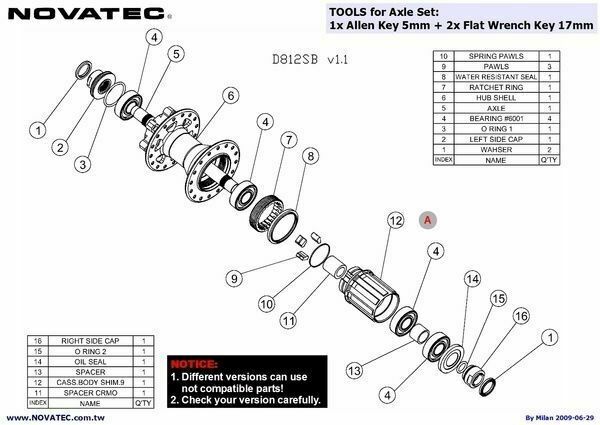 Buy Novatec Mountain Bike Hubs Shimano 10 Speed D811SB D812SB