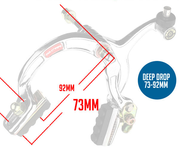 73-92mm Drop Road Fixie BMX Bike Caliper Brake Front Blue