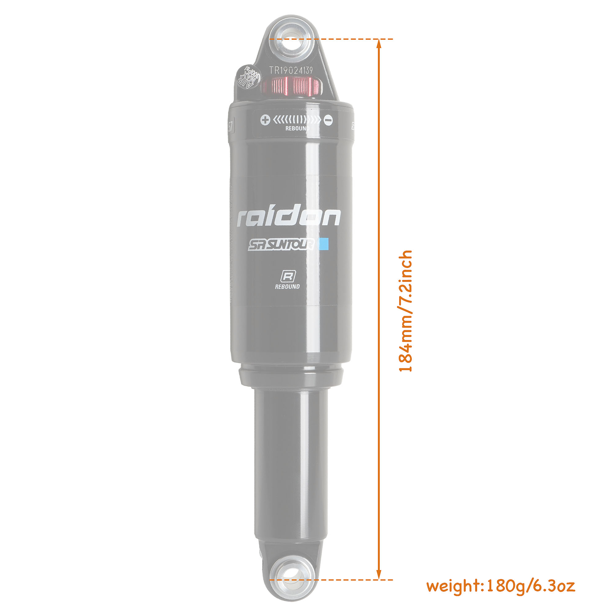 sr suntour raidon rear shock