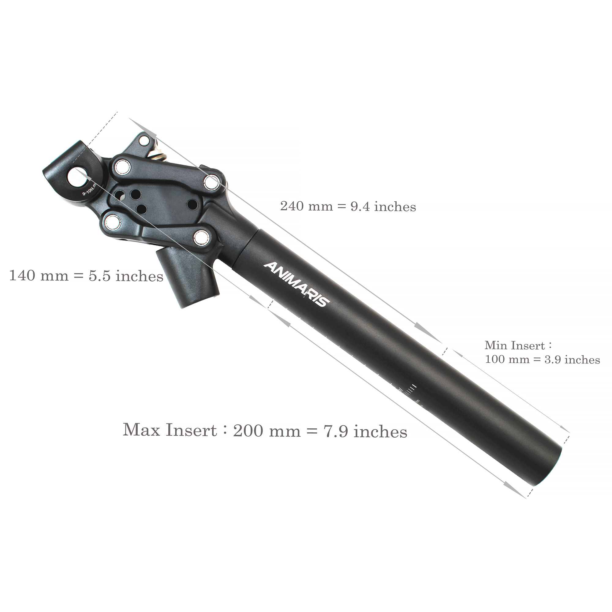 SATORI Animaris Bicycle Suspension Seatpost 350mm eBay