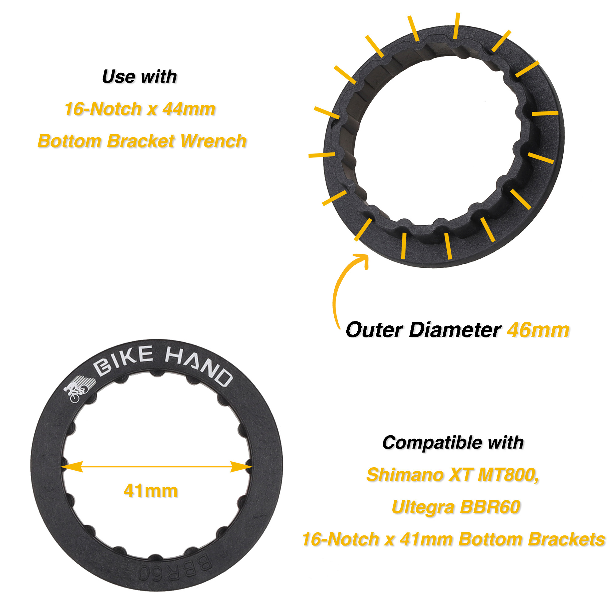 Bottom Bracket Wrench, Shimano® 6-Notch