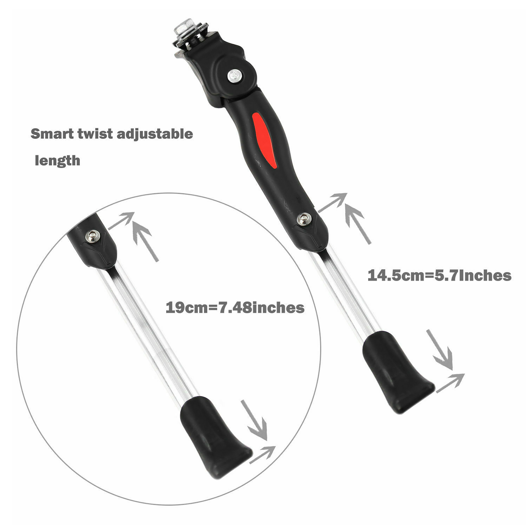 adjustable kickstand bicycle