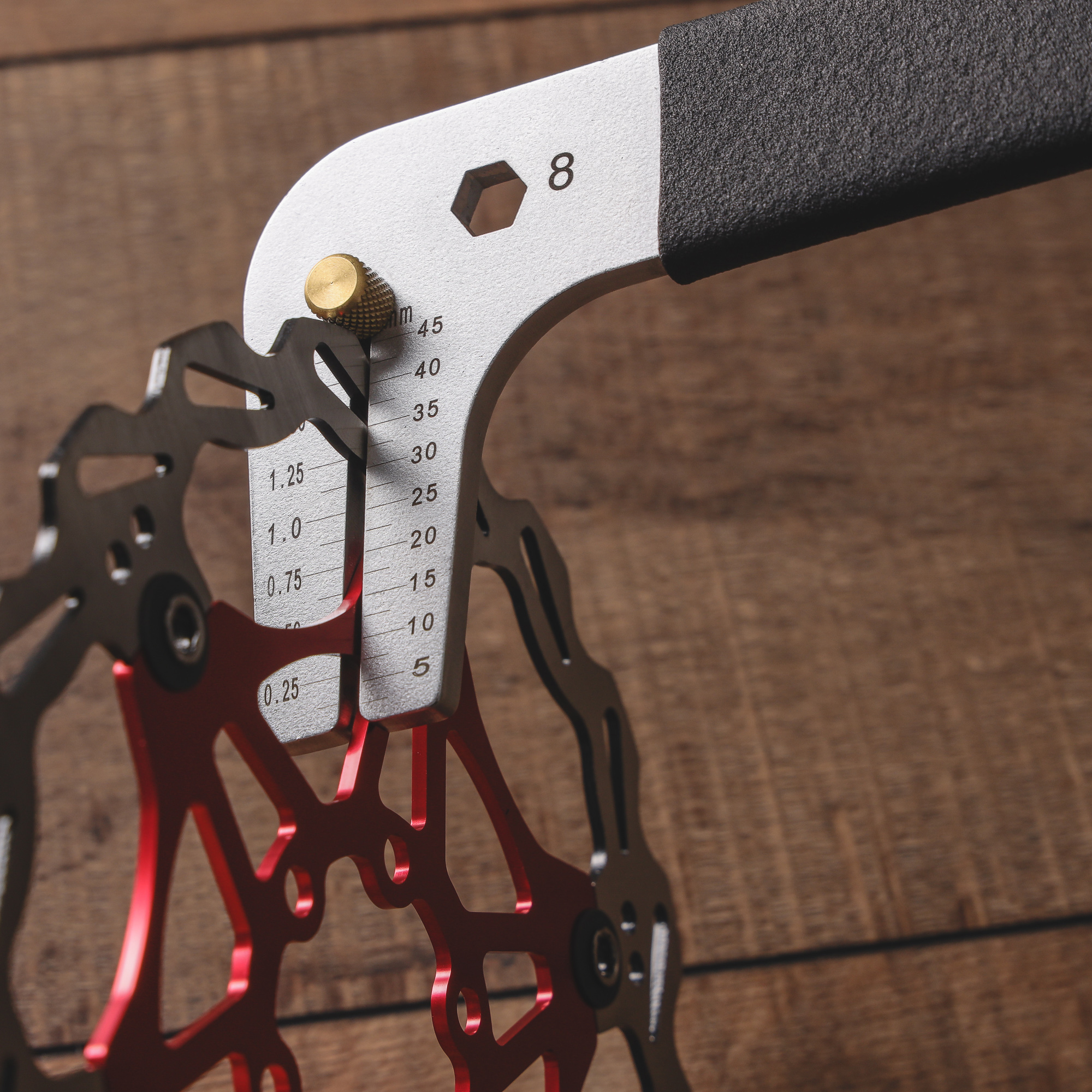 Bike Bicycle Disc Brake Rotor Truing Alignment Fork Wrench Tool eBay