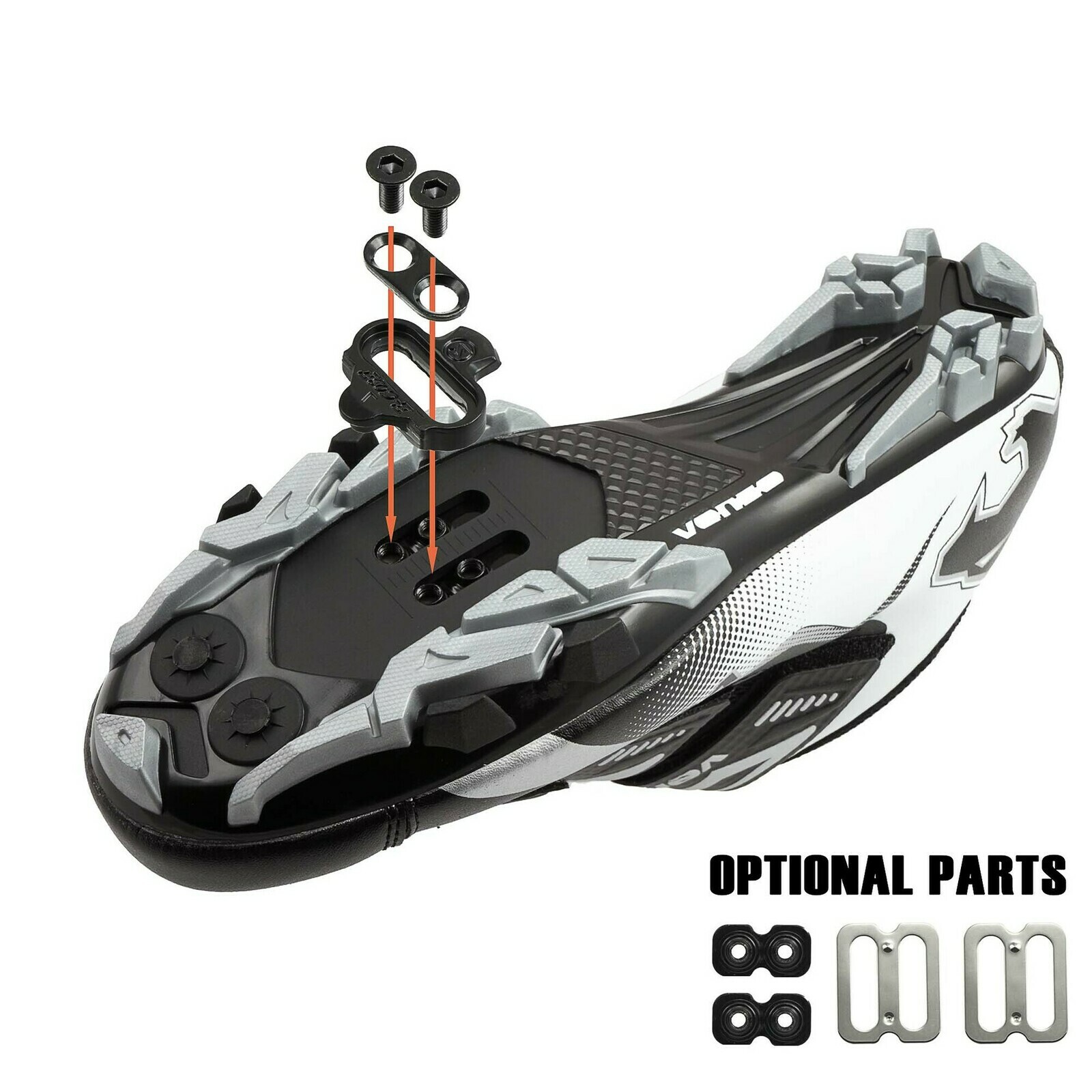 3 bolt cleat mount cycling shoes