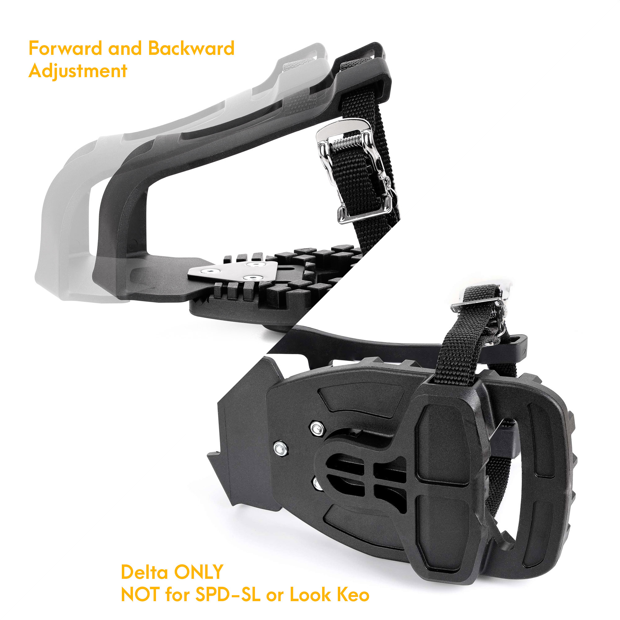 Buy VENZO Compatible With Peloton Bike Pedal Toe Clips Cage CD