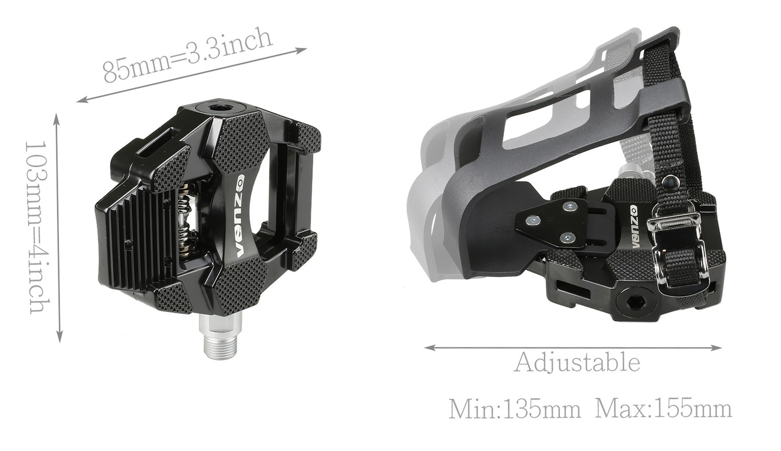 spin bike pedals