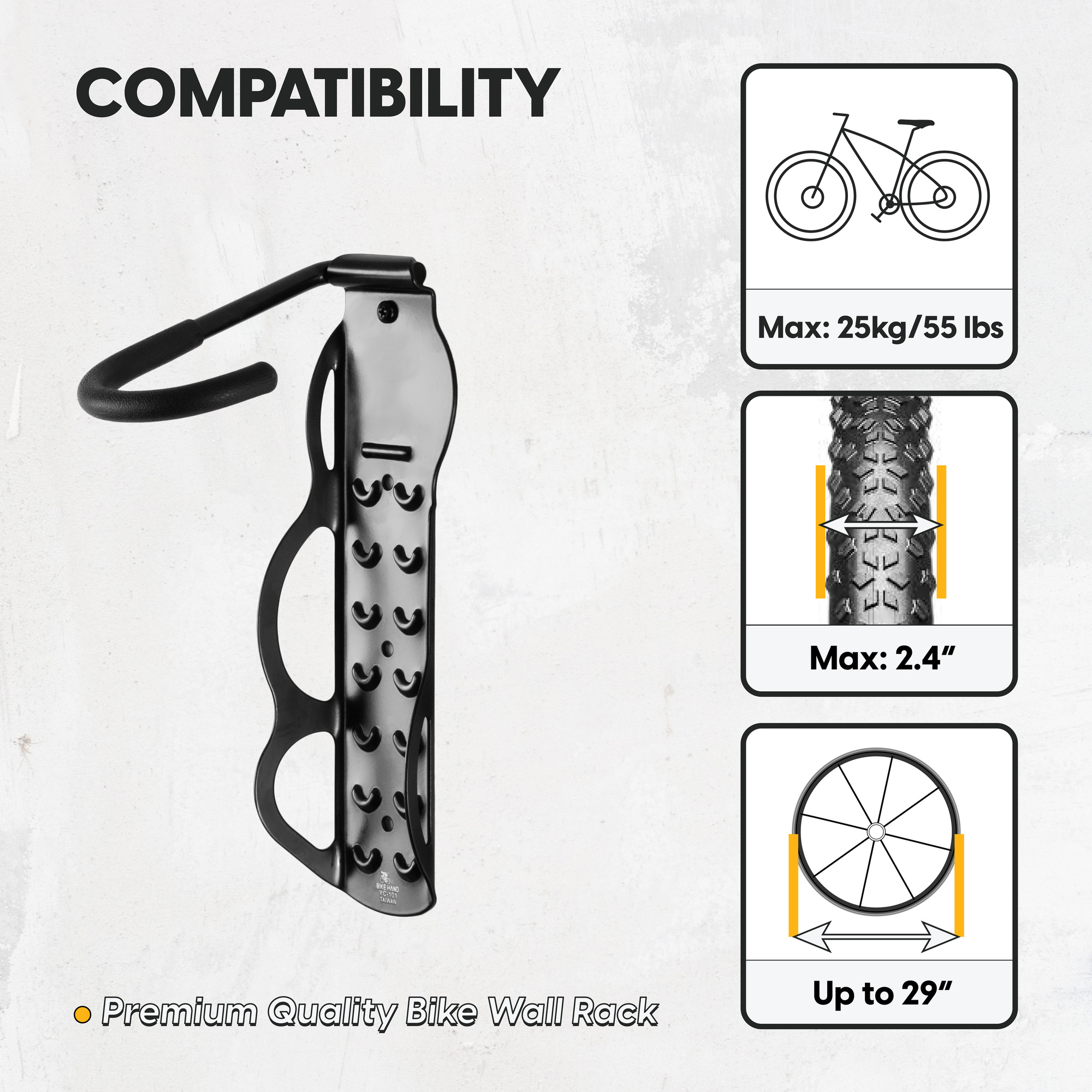 Buy Bicycle Storage Rack-Wall Mounted Bike Hanger Hook | CD