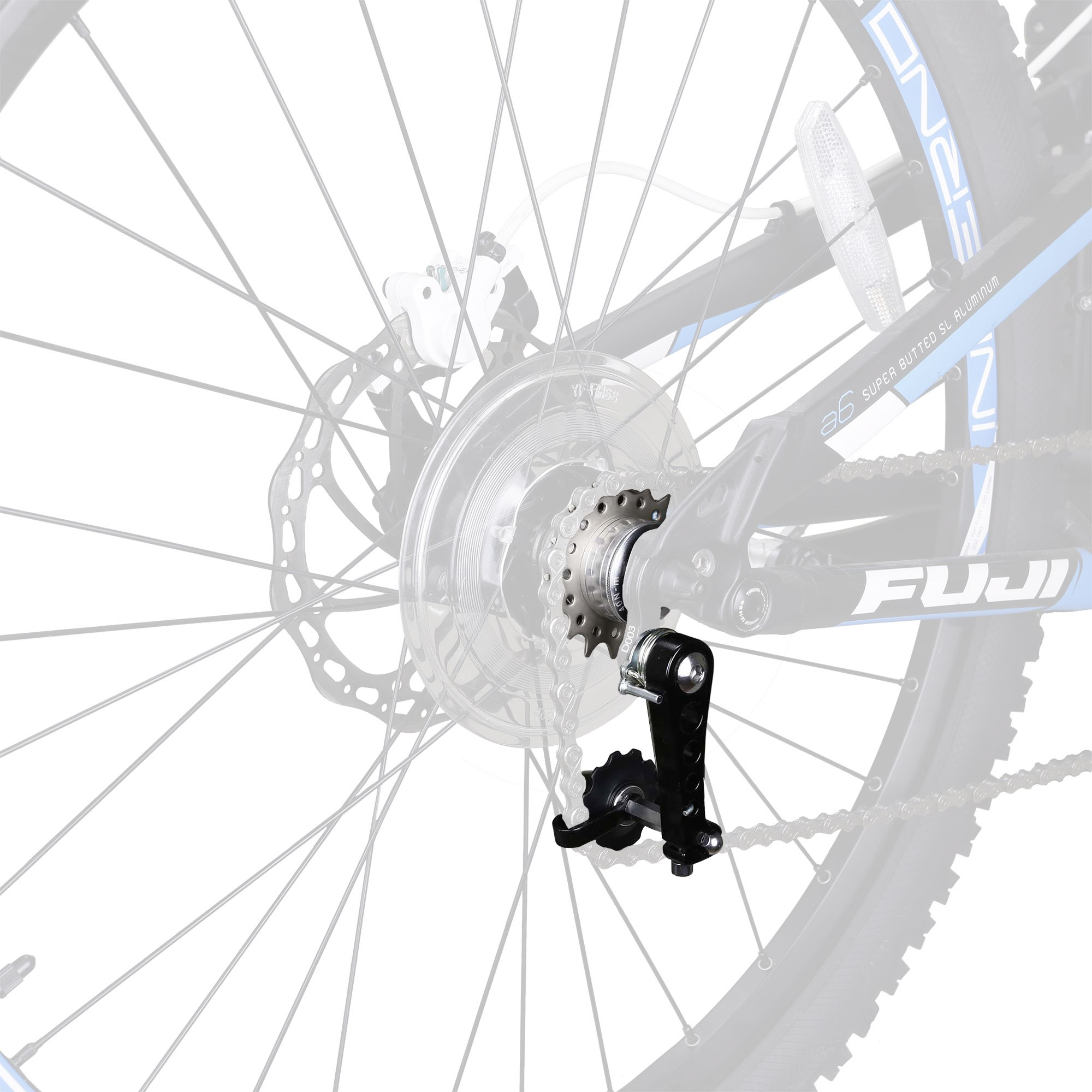 Alloy Bike Chain Tensioner Chains Converter Mountain Convert Kit Device 