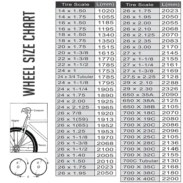 Cateye Padrone Tire Size Chart